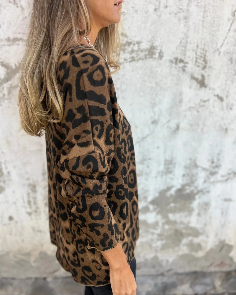 Sabine Leopard Top