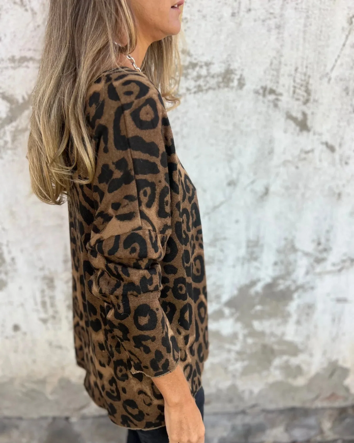 Sabine Leopard Top