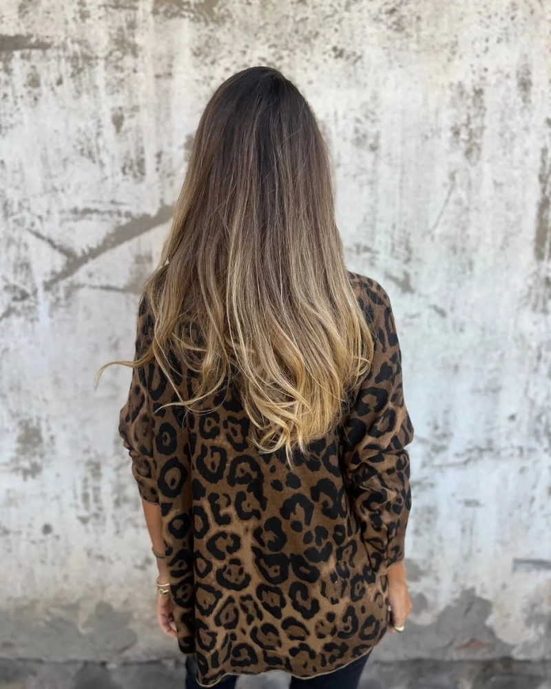 Sabine Leopard Top