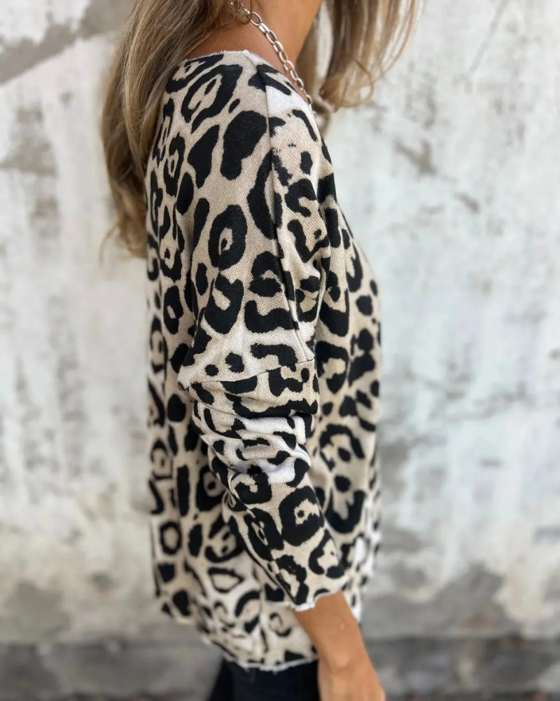 Sabine Leopard Top