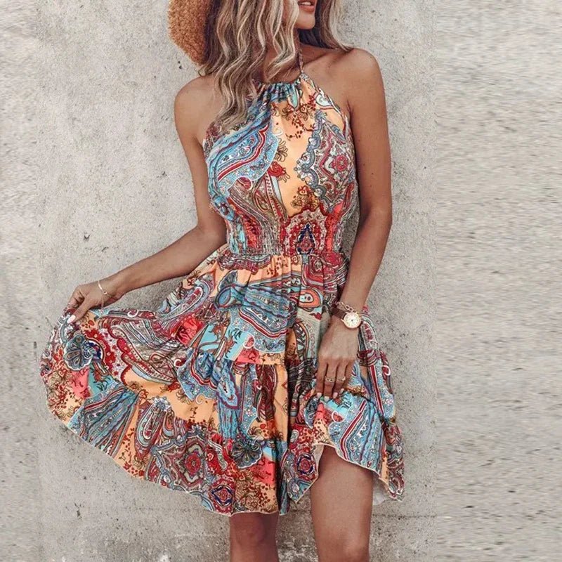 Aveline Midi Halter Dress