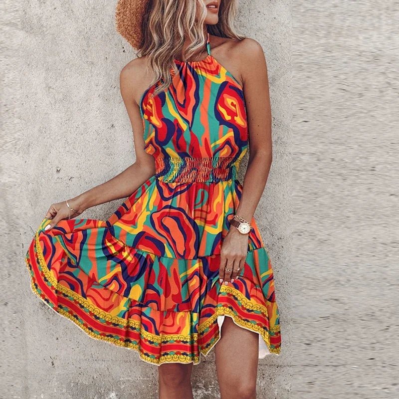 Aveline Midi Halter Dress