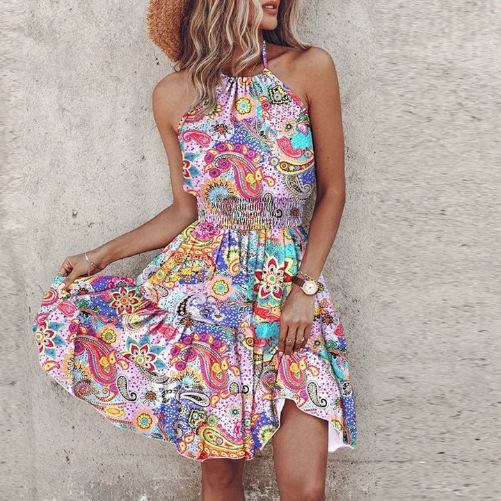 Aveline Midi Halter Dress