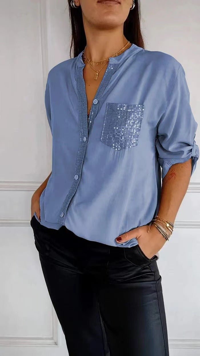 Colette Sequin Blouse