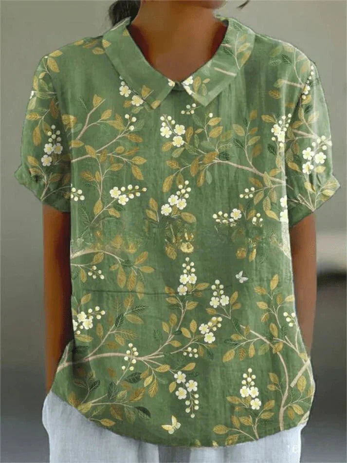 Lila Floral Blouse