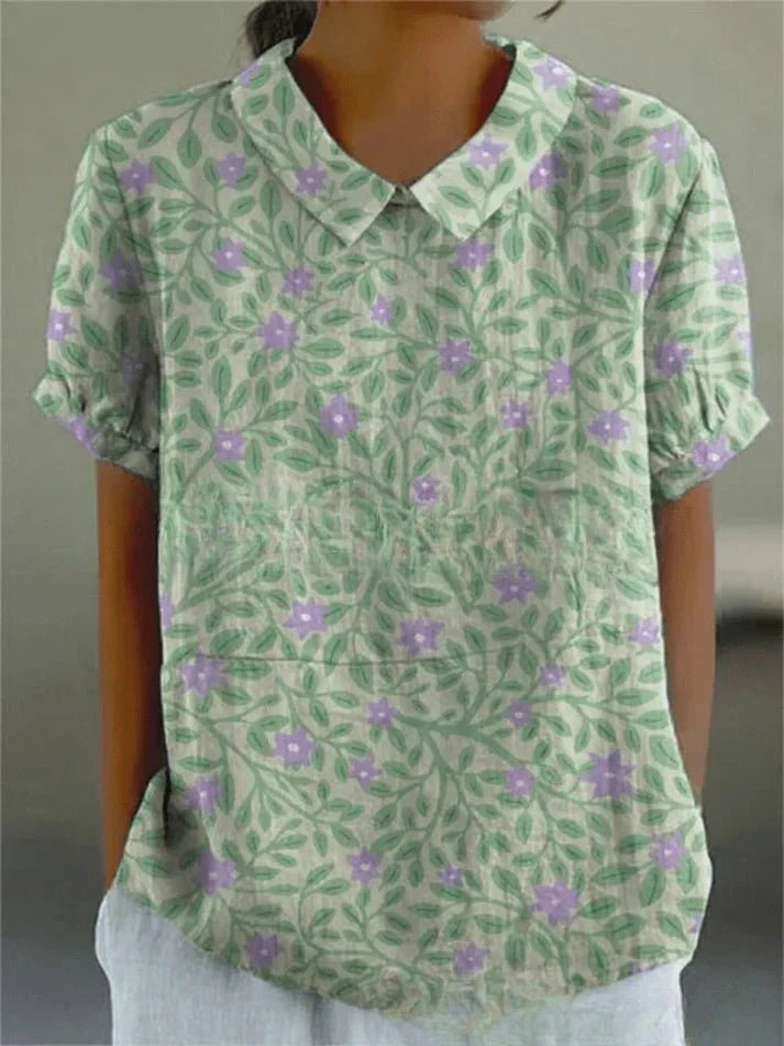 Lila Floral Blouse