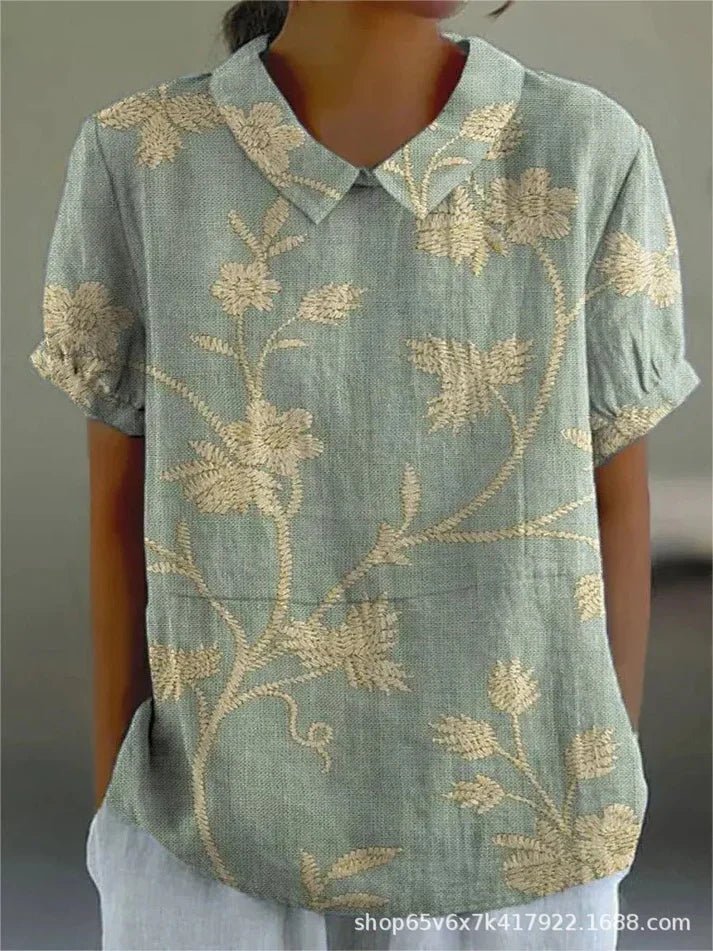 Lila Floral Blouse