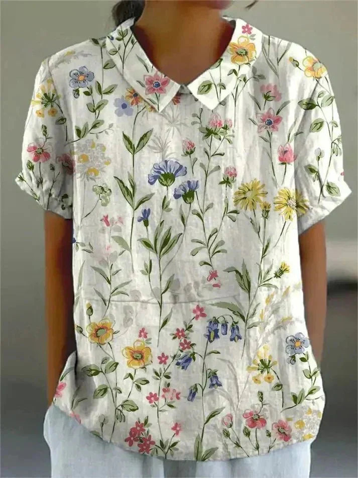 Lila Floral Blouse