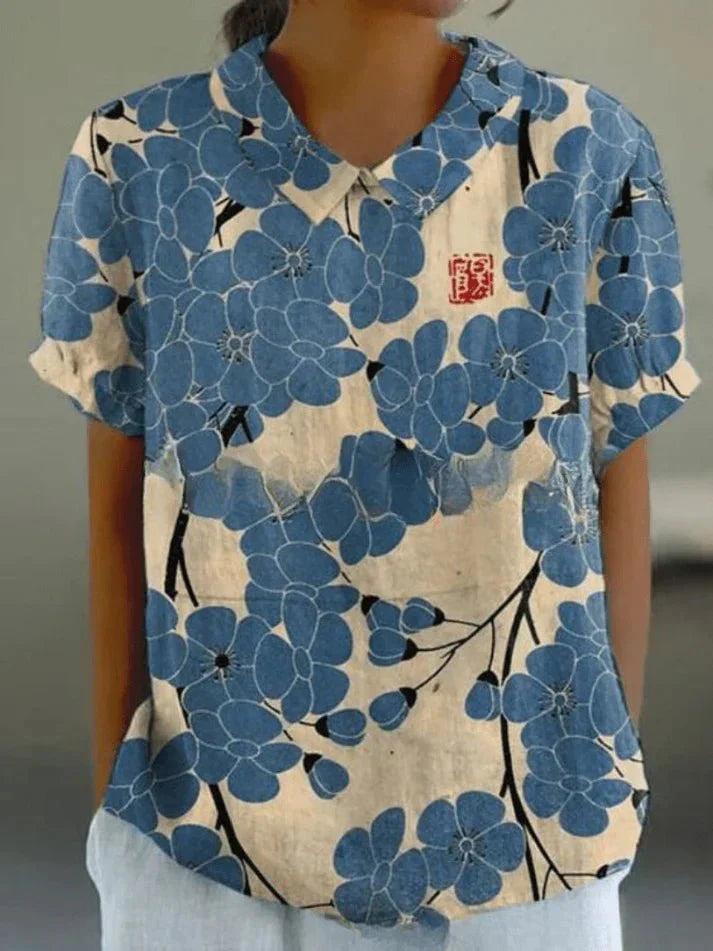 Lila Floral Blouse
