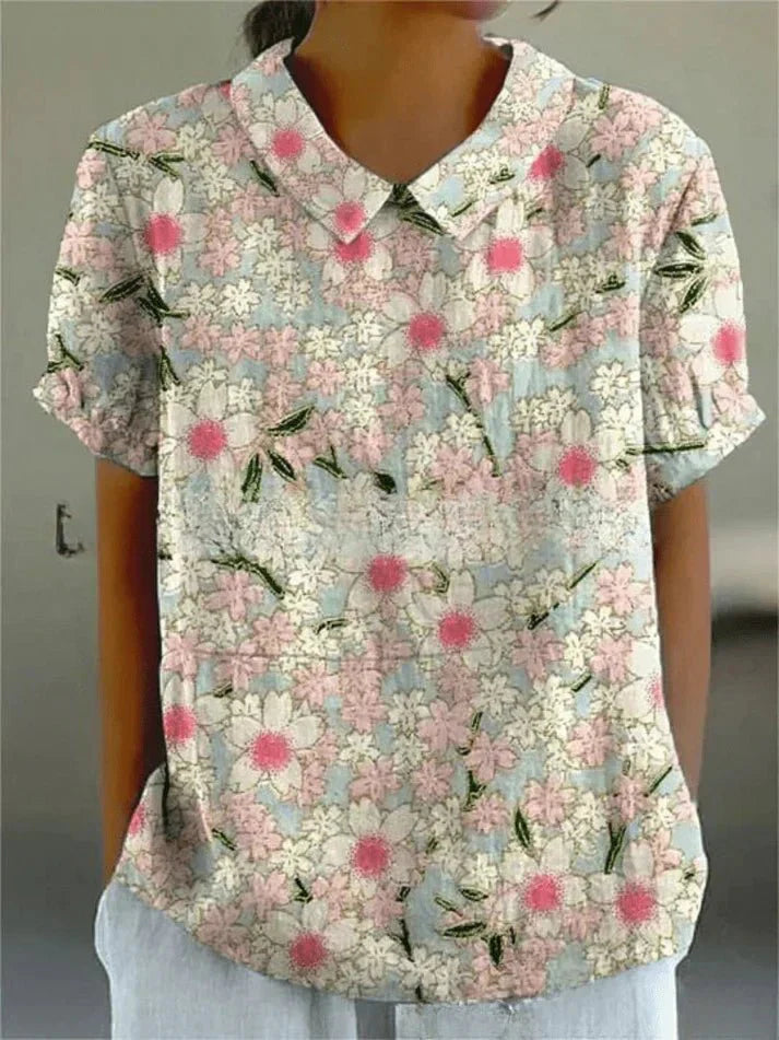 Lila Floral Blouse