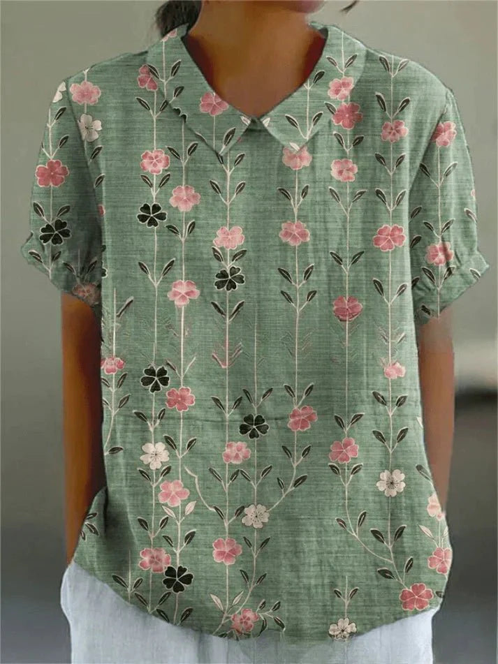 Lila Floral Blouse