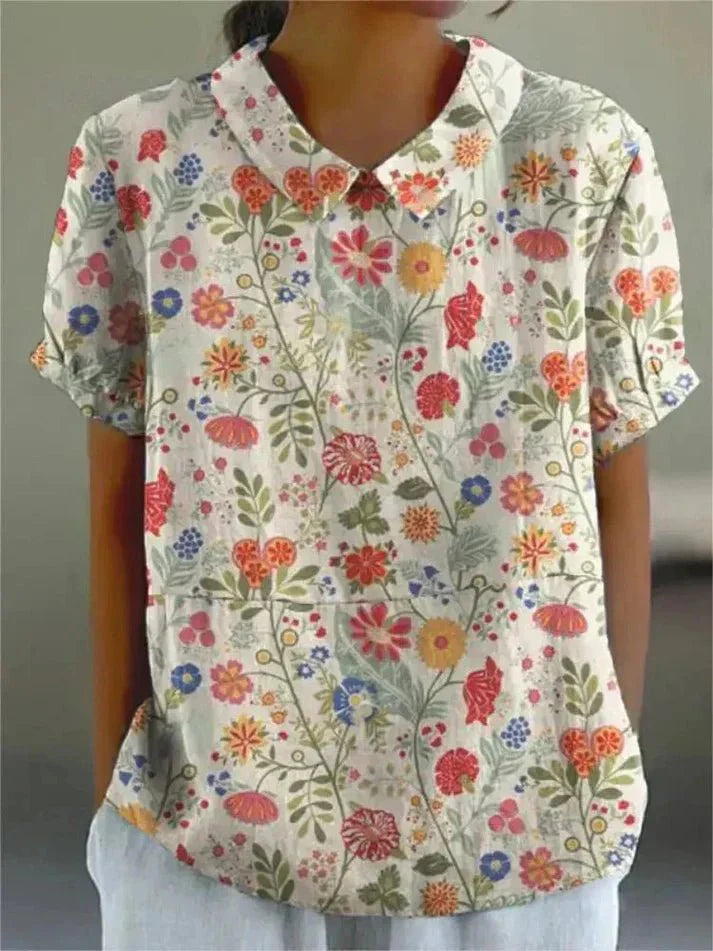 Lila Floral Blouse