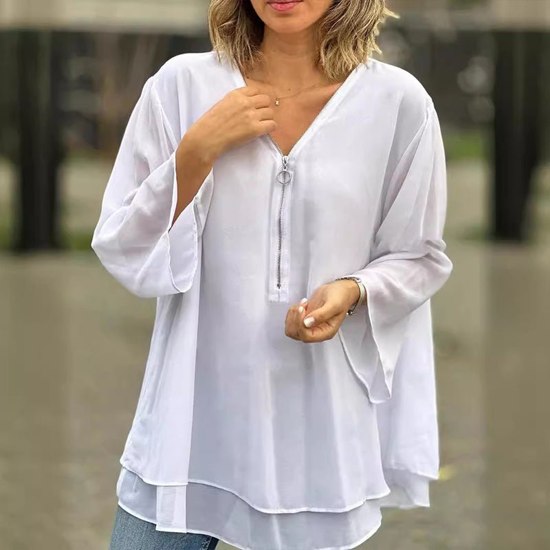 Sophina Zipper Top