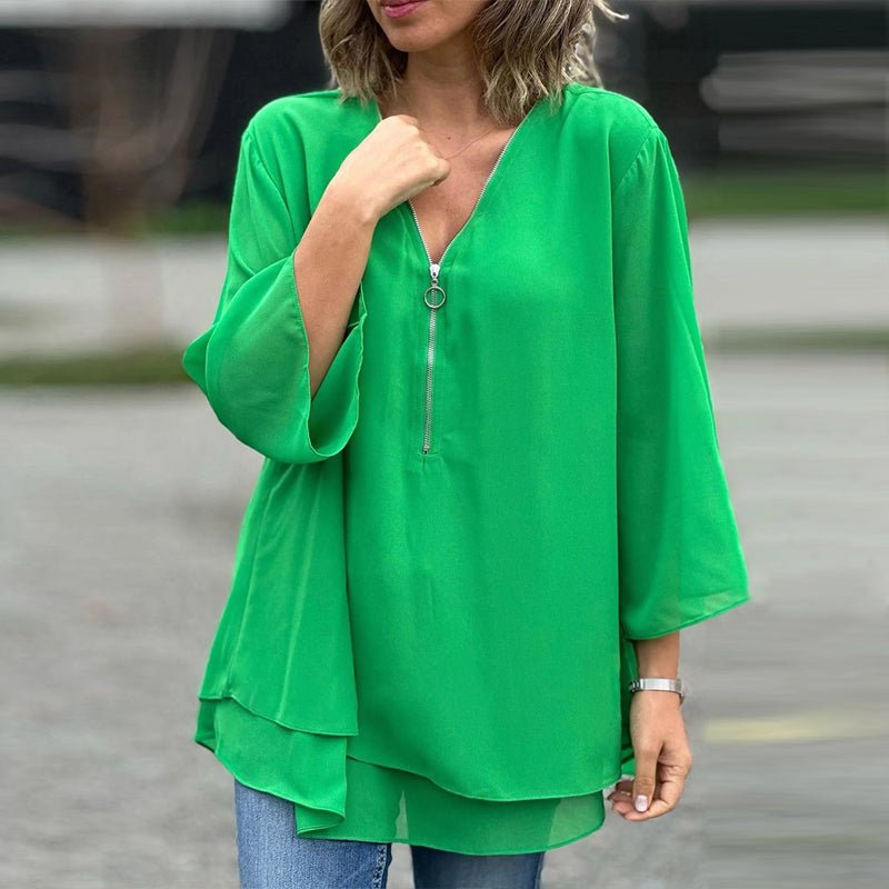 Sophina Zipper Top