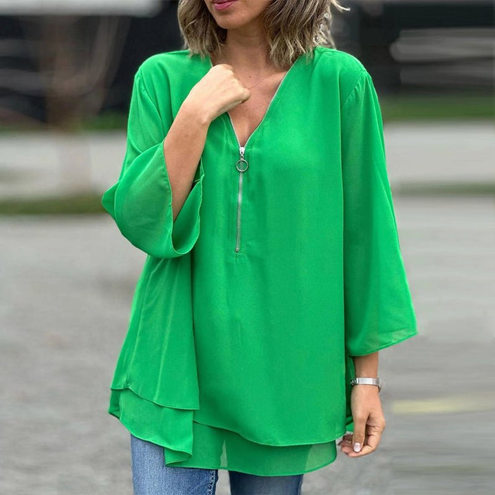 Sophina Zipper Top