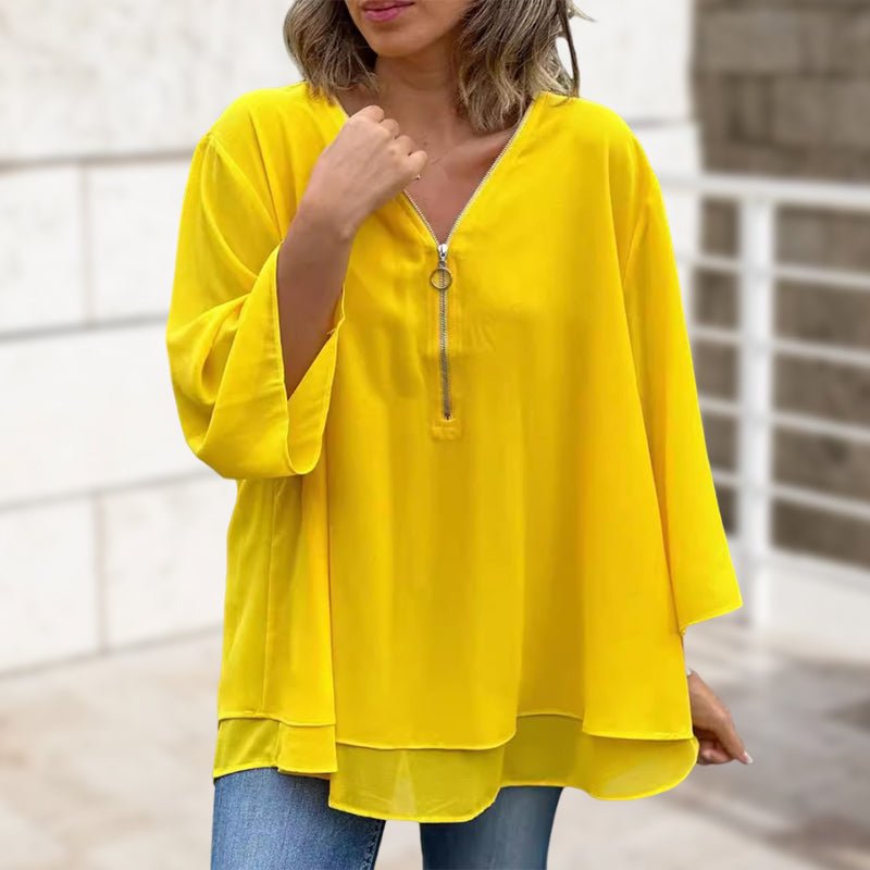 Sophina Zipper Top