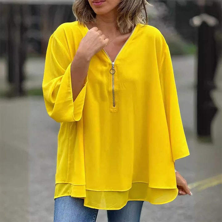 Sophina Zipper Top