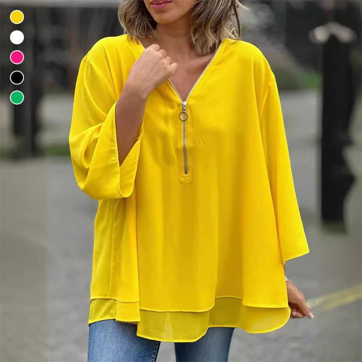 Sophina Zipper Top