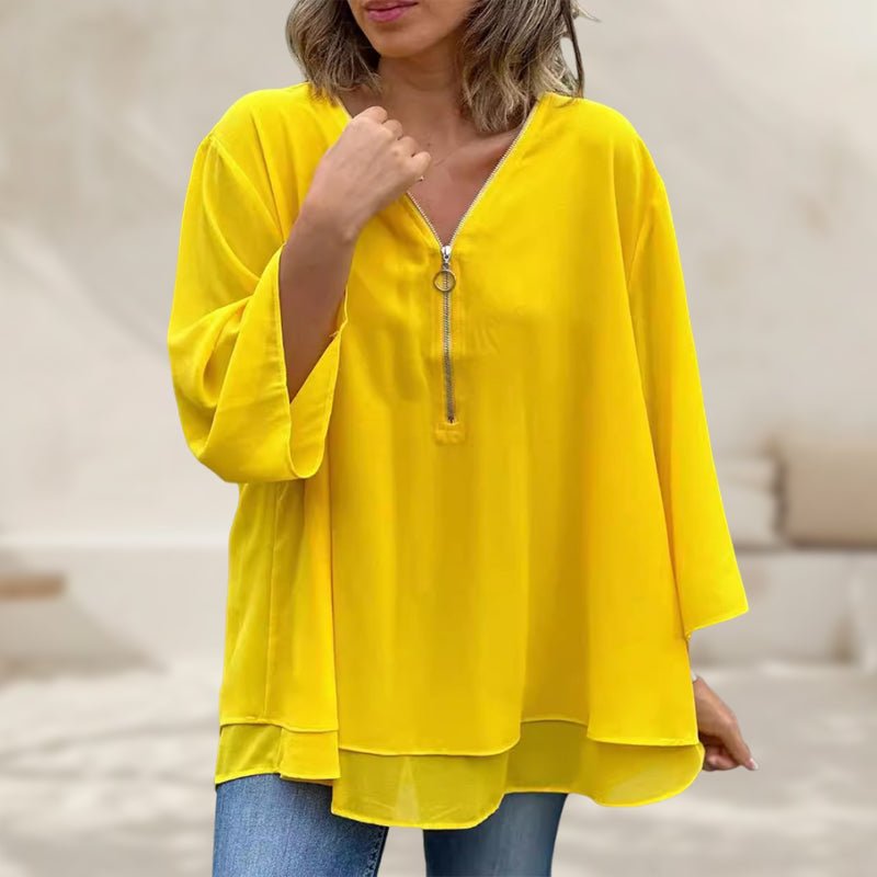 Sophina Zipper Top