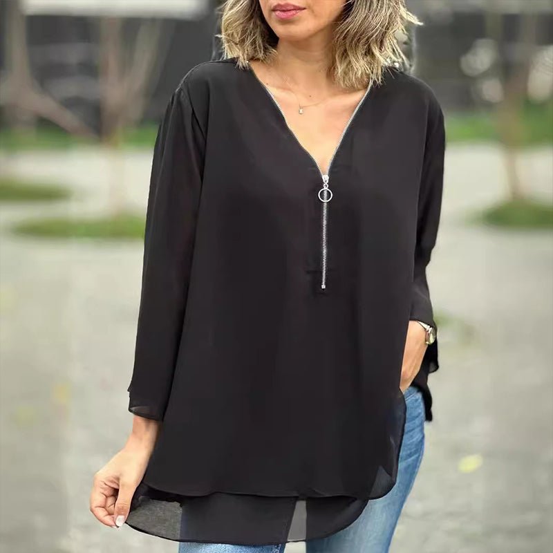 Sophina Zipper Top