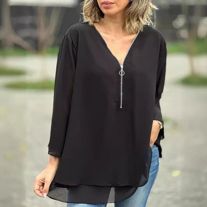 Sophina Zipper Top