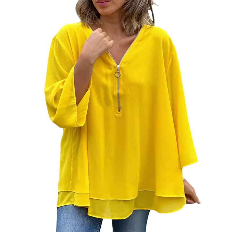 Sophina Zipper Top