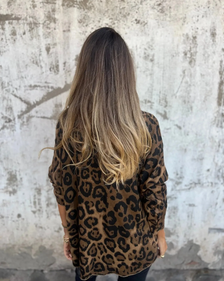 Sabine Leopard Top
