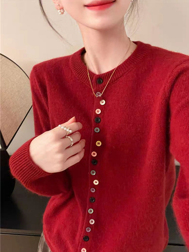 Avina™ - Playful Buttons Sweater