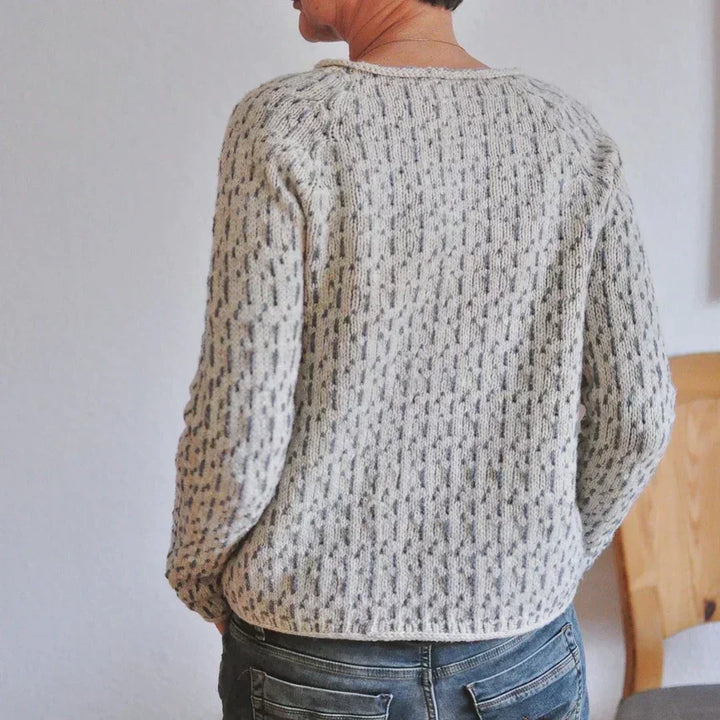 ELISE - Patterned Knit Sweater