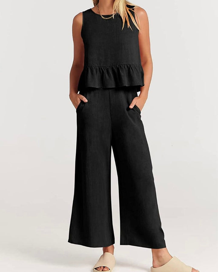 Roxanne Ruffled Set