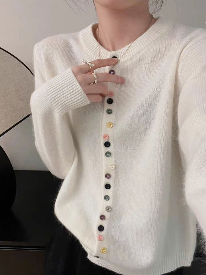 Avina™ - Playful Buttons Sweater