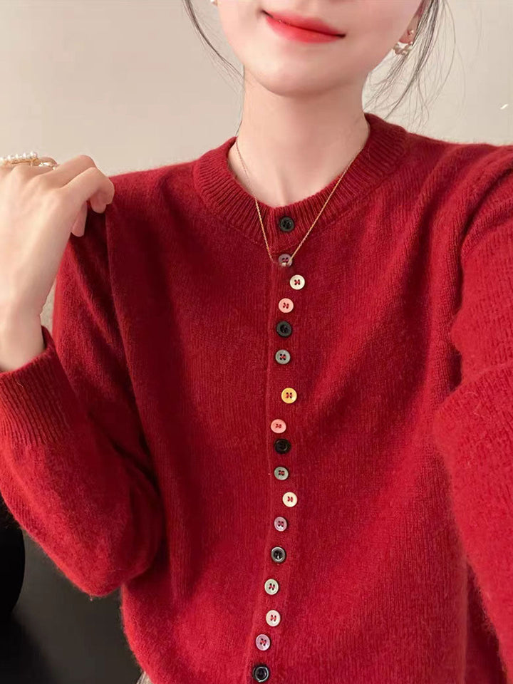 Avina™ - Playful Buttons Sweater