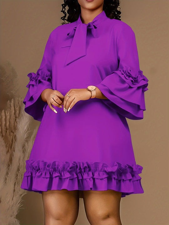 Valeria™ - Bold Ruffled Dress