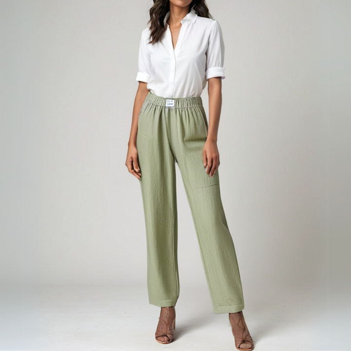 Solenne Wide-Leg Pants