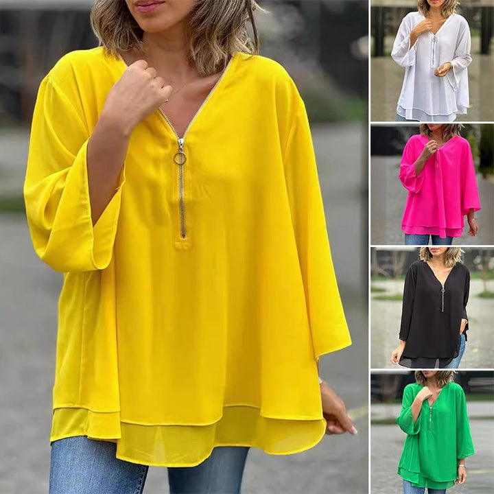 Sophina Zipper Top