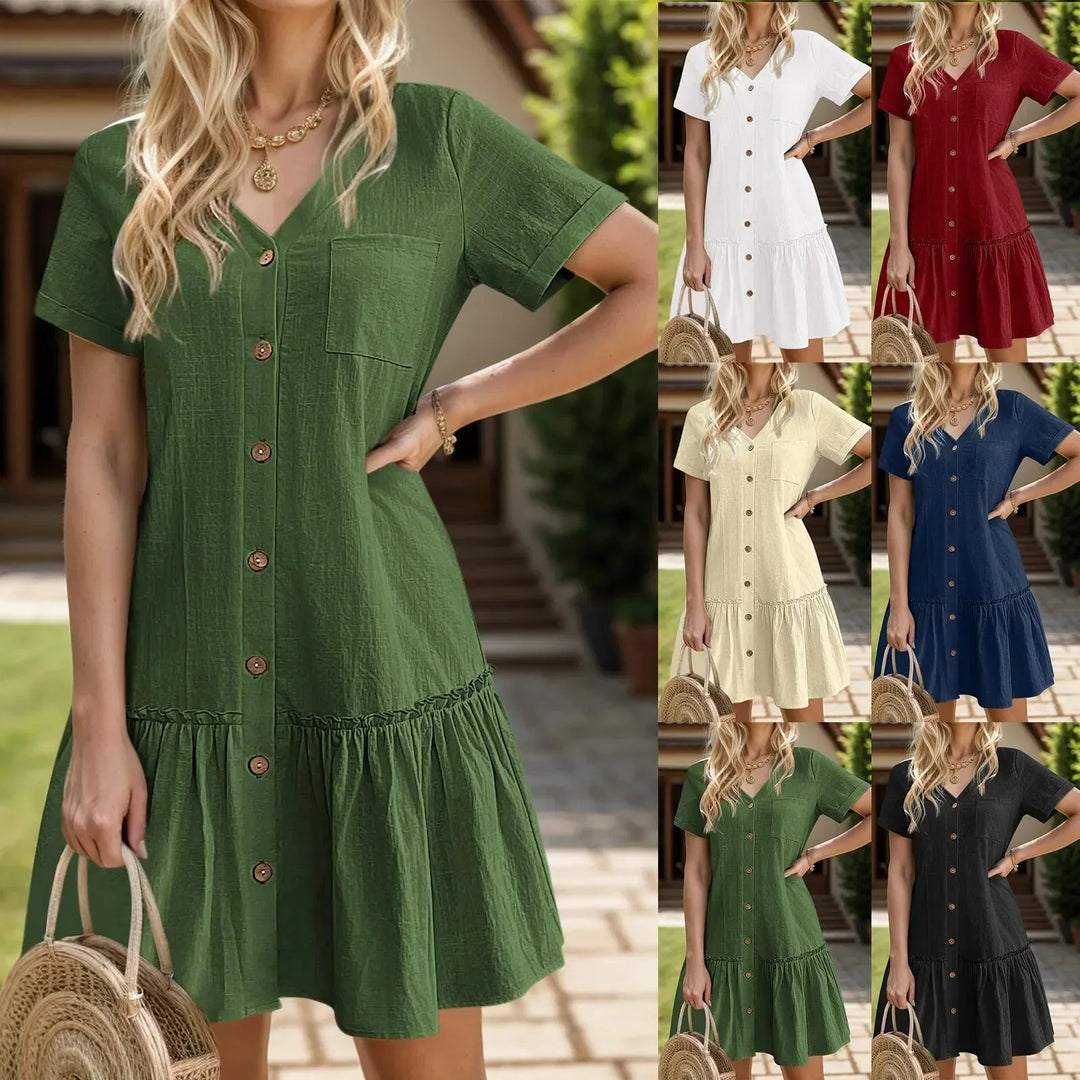 Amara Linen Midi Dress