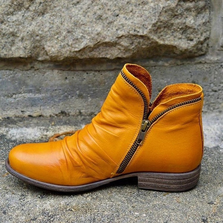 Glinda™ - Chic Side-Zip Ankle Boots