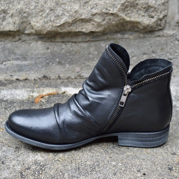 Glinda™ - Chic Side-Zip Ankle Boots