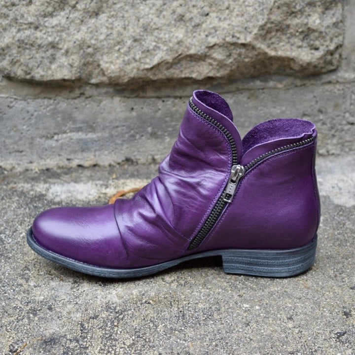 Glinda™ - Chic Side-Zip Ankle Boots